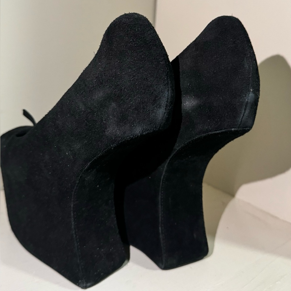 Jeffrey Campbell Black Suede Wedges